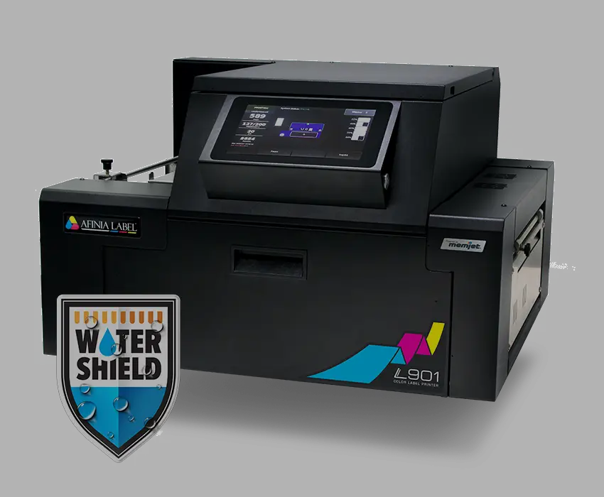 Drukarki do etykiet Afinia Label L901+ z technologią Watershield – wodoodporne etykiety w wysokiej jakości